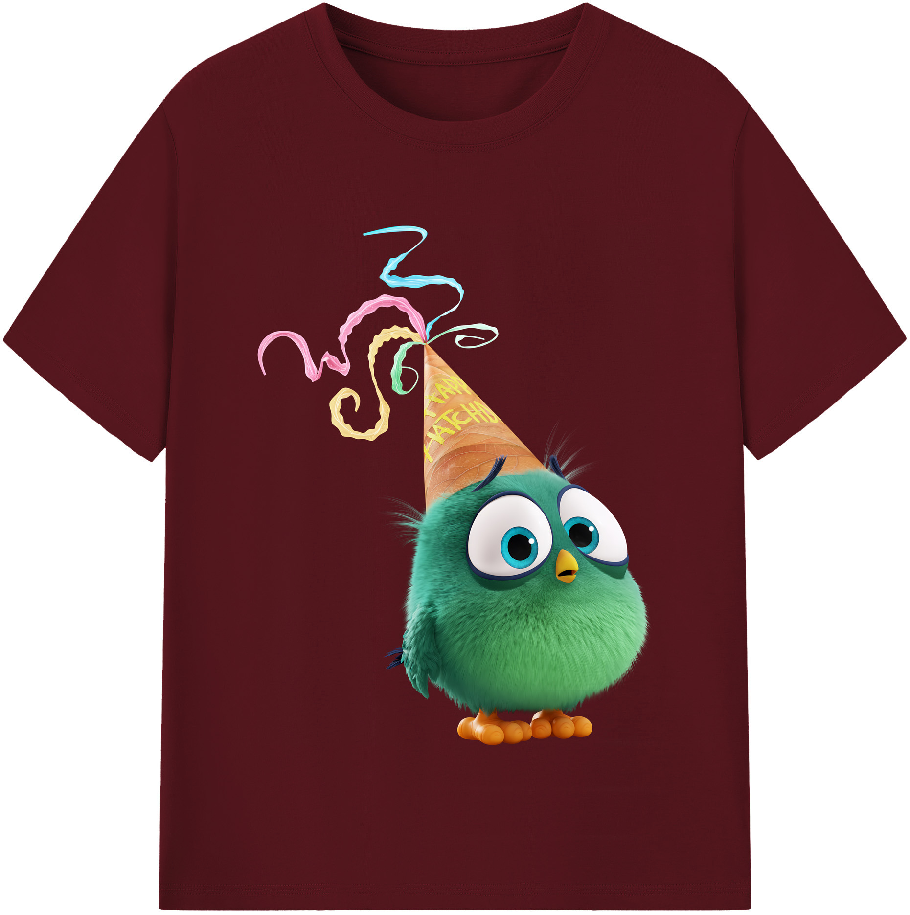 （画像用） Angry Birds アングリーバード 綿100％半袖Tシャツ（フロントプリント）